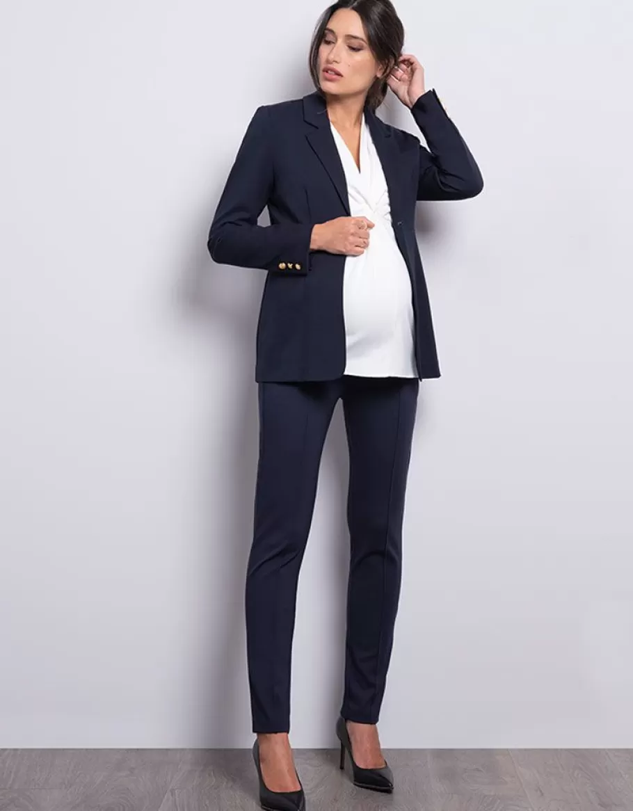 Sale Seraphine Blazer Premama Ponte Azul Marino