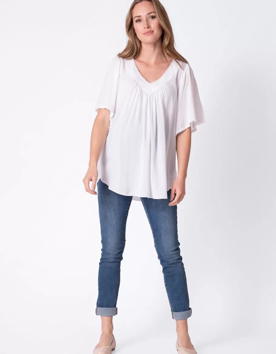 Discount Seraphine Blusa Premama Blanca Bohemia