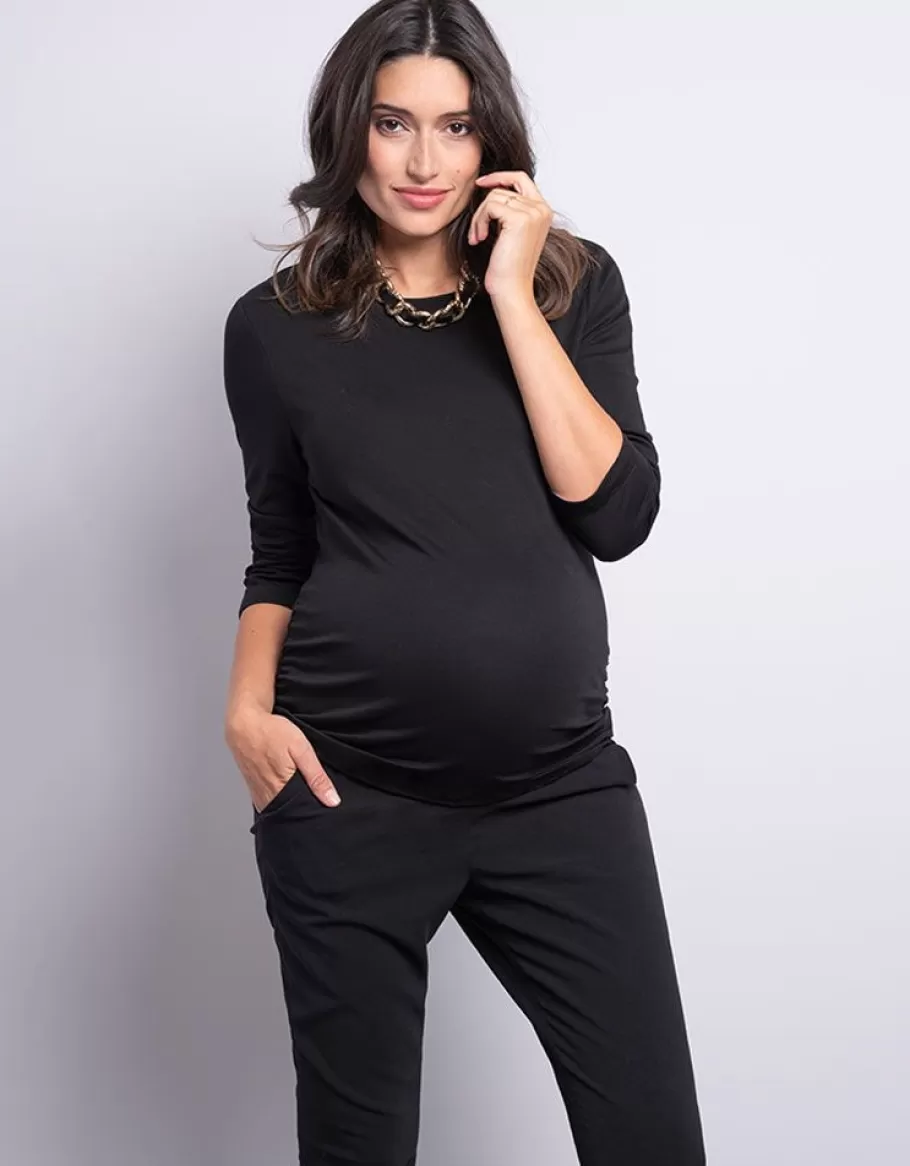 Clearance Seraphine Camiseta Premama Con Cuello Camisero Extraible