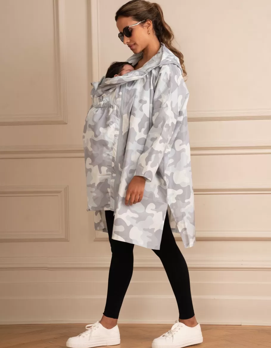 Cheap Seraphine Chaqueta Plegable Impermeable 3 En 1 De Maternidad A Porteo - Camuflaje Gris