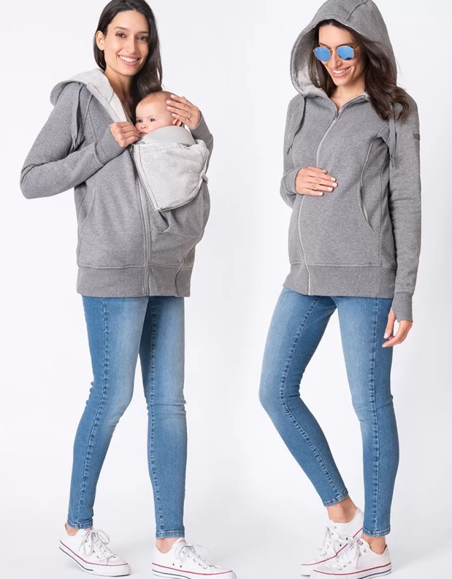 Cheap Seraphine Gris Sudadera Premama 3 En 1