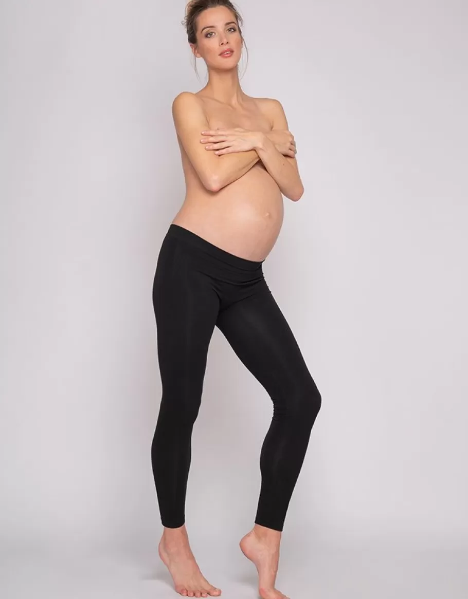 Cheap Seraphine Leggings Premama Bajos Con Fibra De Bambu - Negro