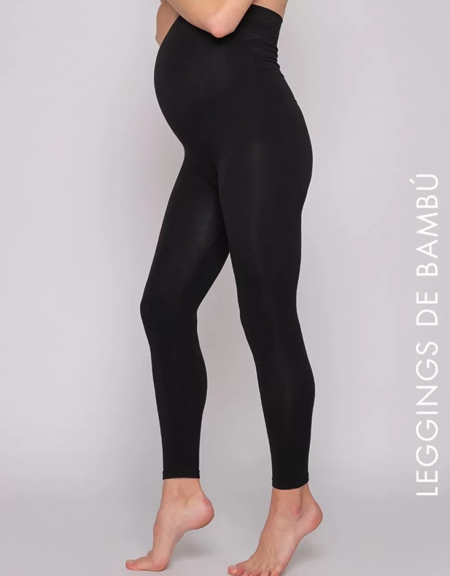 Fashion Seraphine Leggings Premama Con Fibra De Bambu - Negro