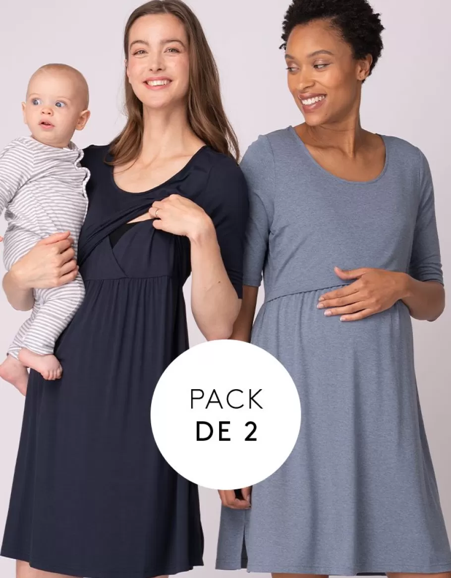 Cheap Seraphine Pack De Dos Camisones Maternidad A Lactancia Esenciales