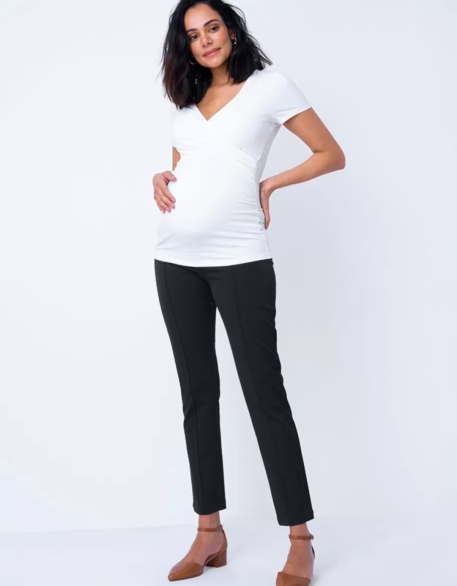 Cheap Seraphine Pantalones Negros De Premama Slim Leg - Bajo Vientre