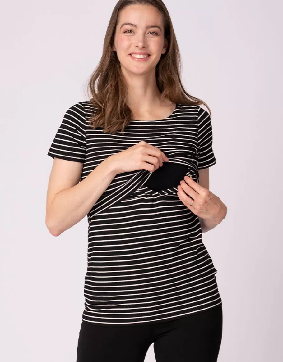 New Seraphine Paquete De Dos Camisetas De Rayas Premama A Lactancia Esenciales
