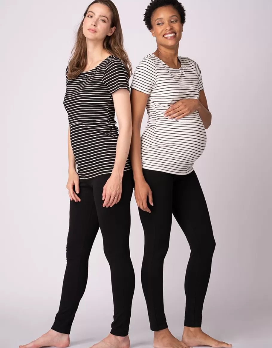 New Seraphine Paquete De Dos Camisetas De Rayas Premama A Lactancia Esenciales