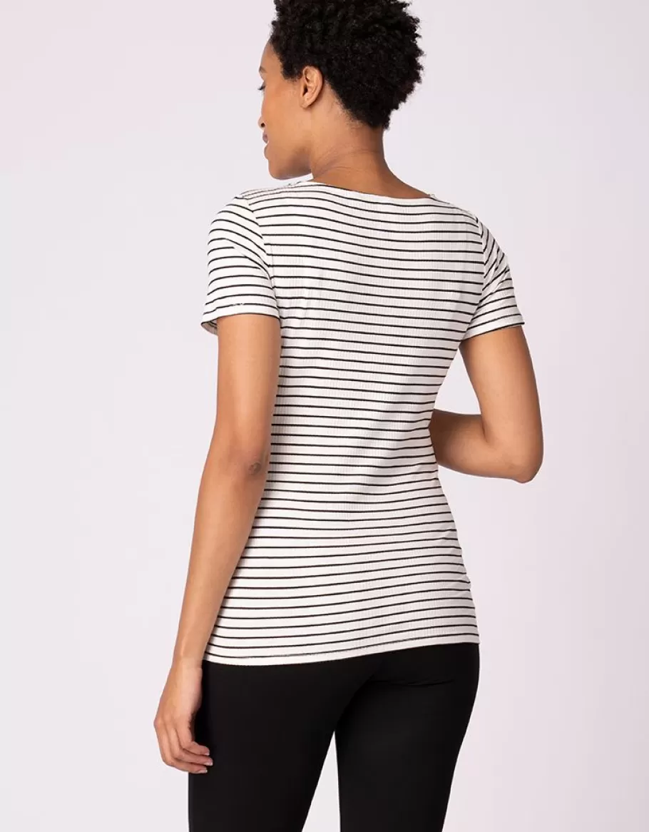 New Seraphine Paquete De Dos Camisetas De Rayas Premama A Lactancia Esenciales