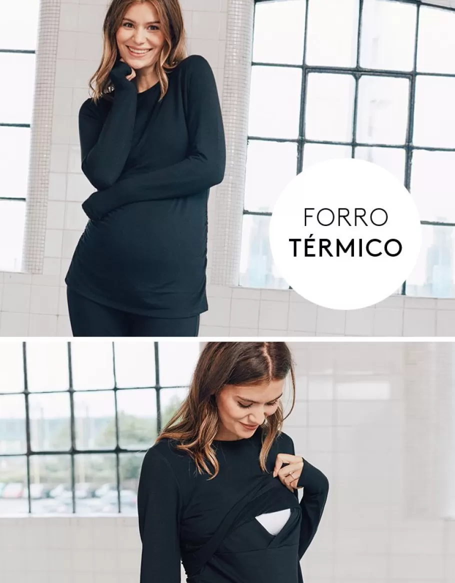 Sale Seraphine Top Termico Premama Y Lactancia - Negro