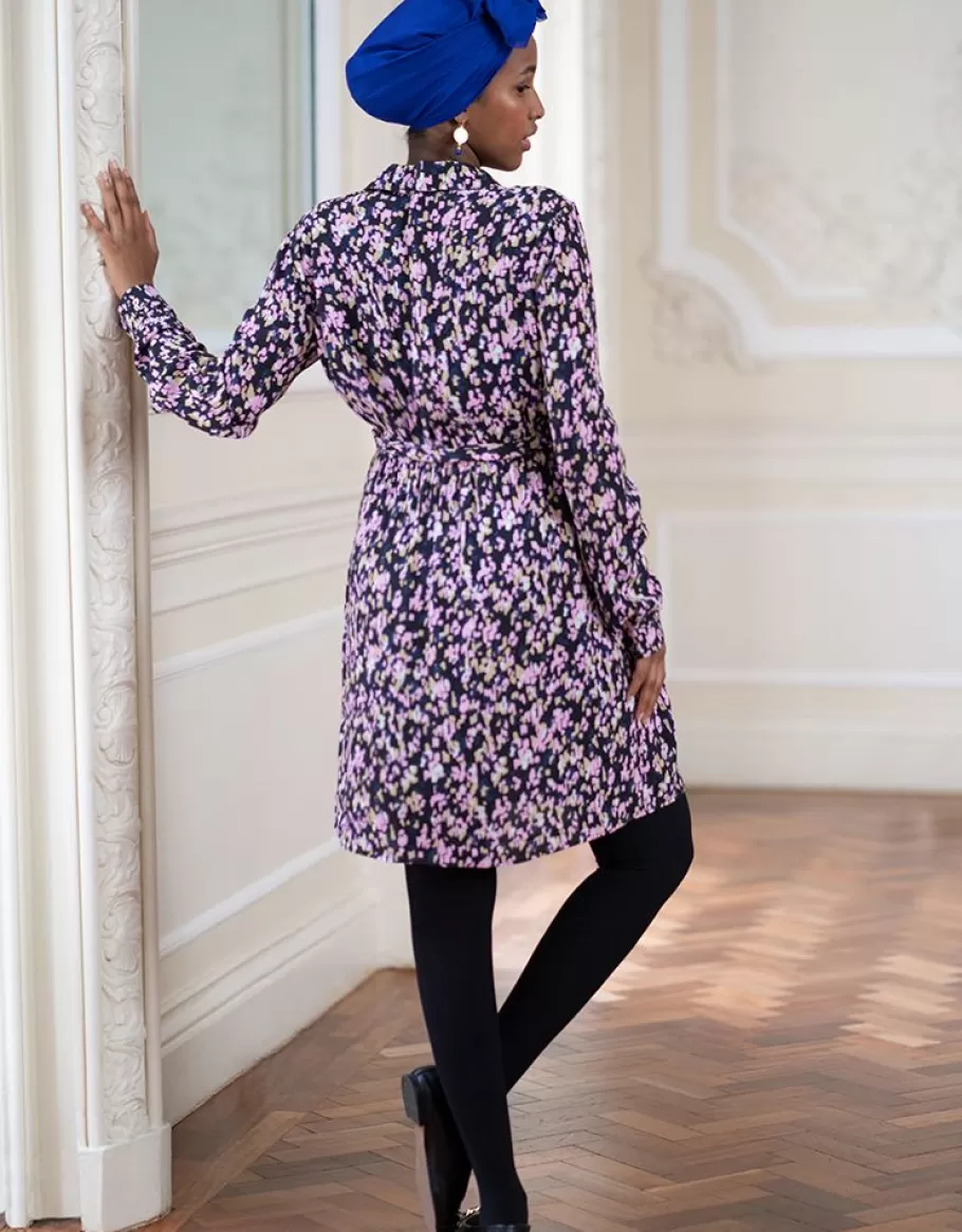 New Seraphine Tunica Con Cinturon De Maternidad A Lactancia - Estampado Floral