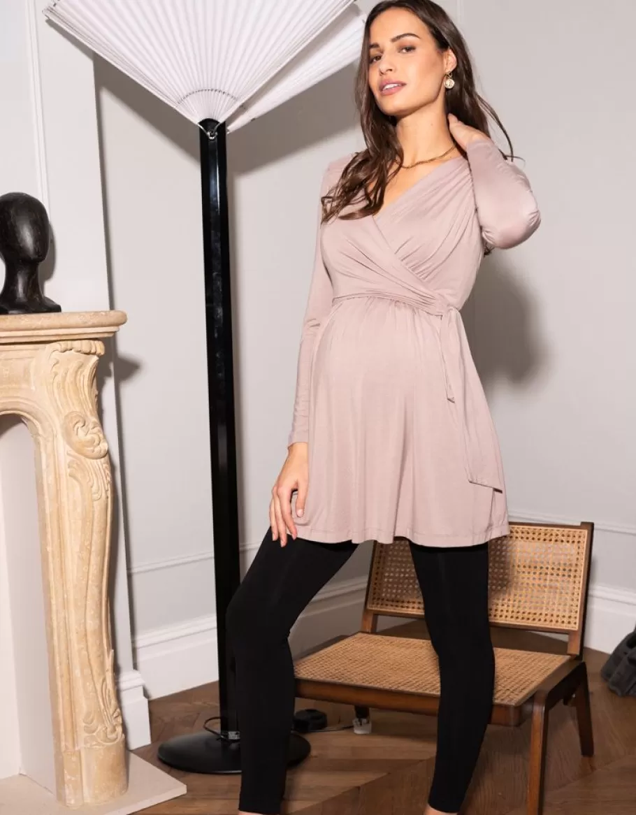 Flash Sale Seraphine Tunica Envolvente Premama Y De Lactancia En Color Marron Topo