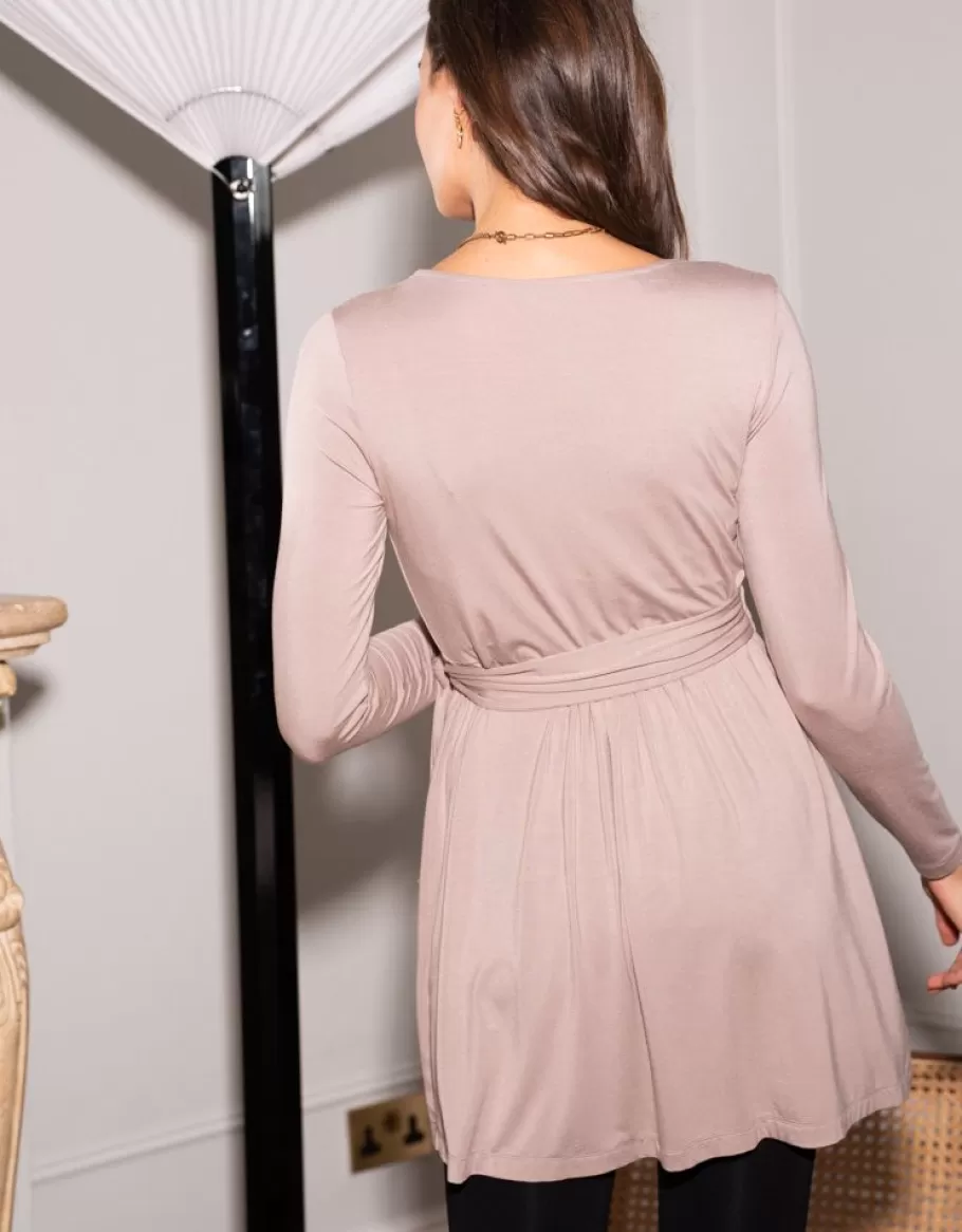 Flash Sale Seraphine Tunica Envolvente Premama Y De Lactancia En Color Marron Topo