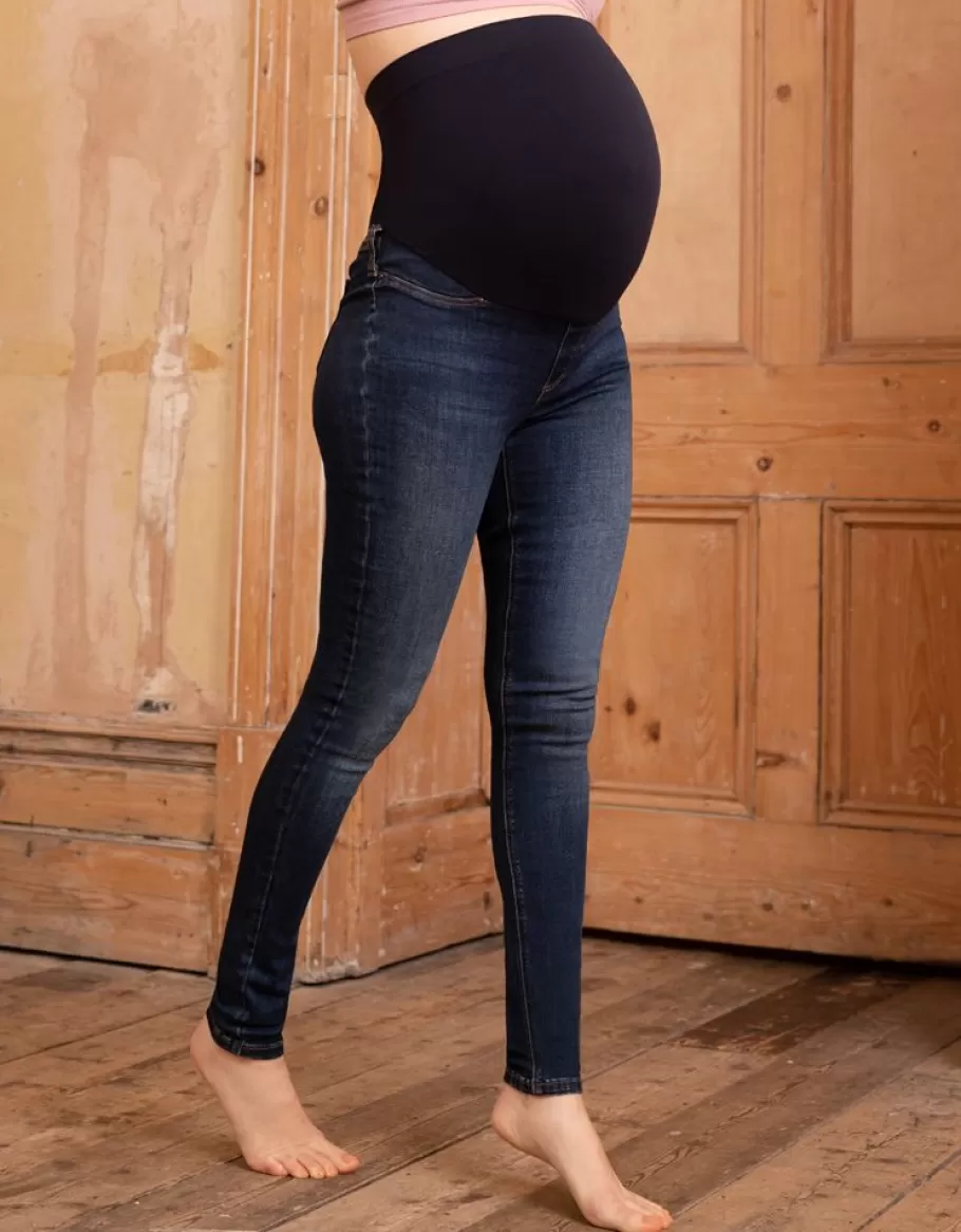 Cheap Seraphine Vaqueros Premama Super Skinny Sobre El Vientre - Azul Oscuro