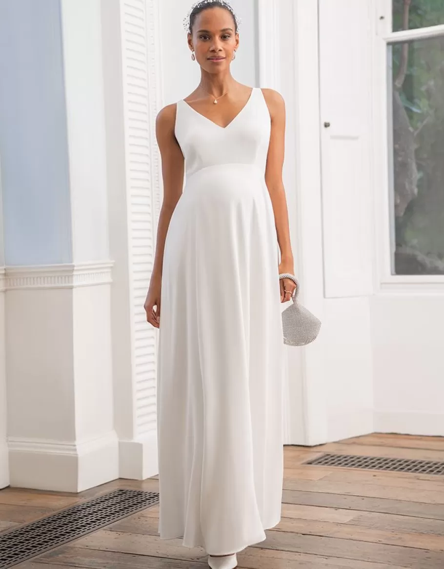 Outlet Seraphine Vestido De Novia Premama Con Encaje Desmontable