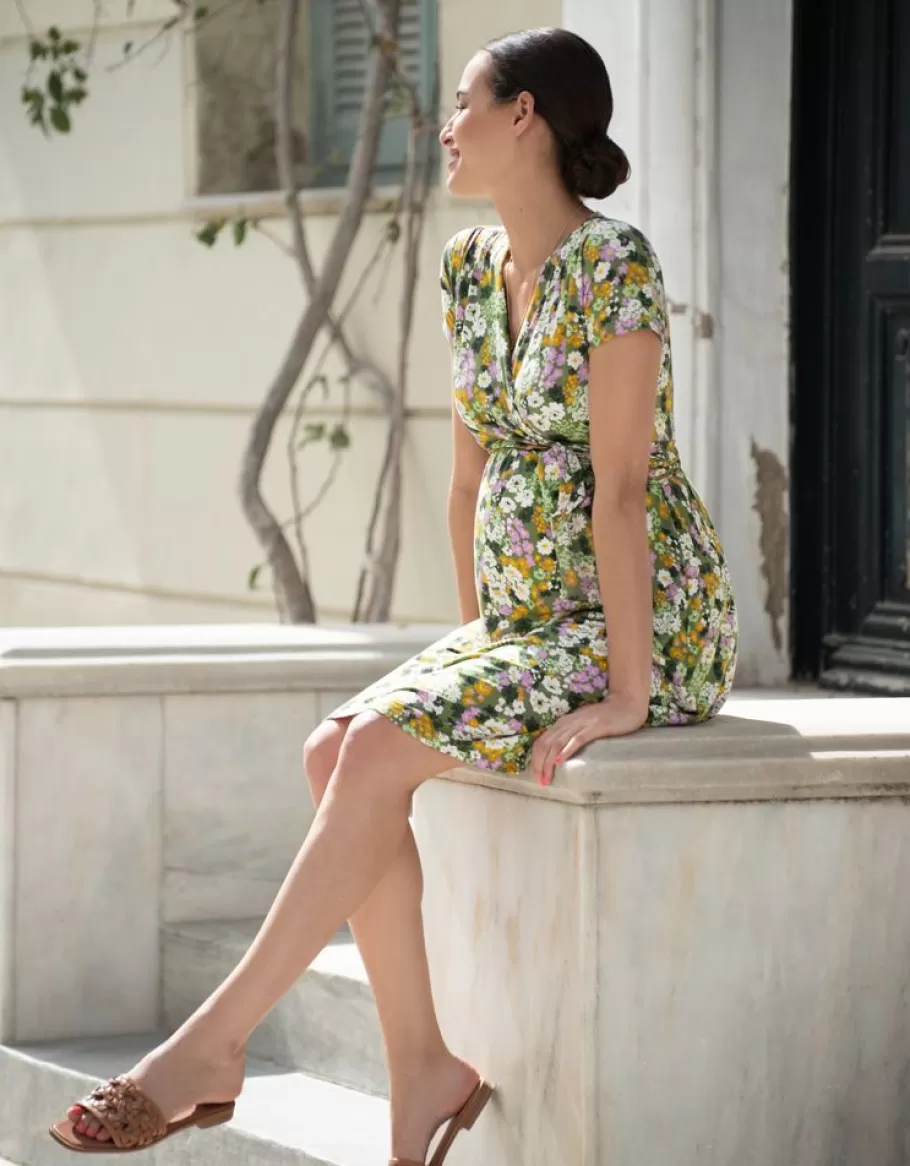 Outlet Seraphine Vestido Floral Retro Premama Y De Lactancia