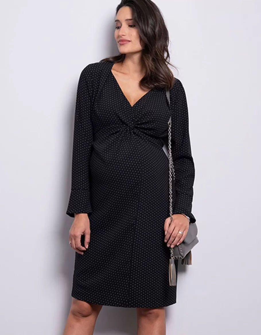 Hot Seraphine Vestido Premama Con Lunares Twist