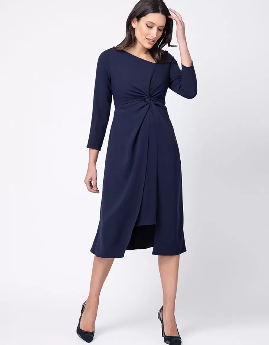 Shop Seraphine Vestido Premama Midi Detalle Imperio