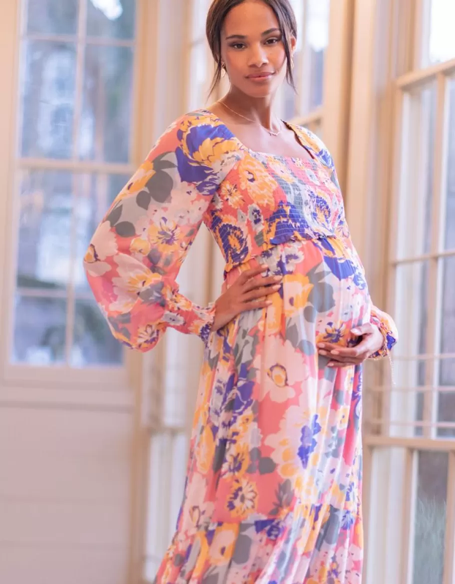 Best Sale Seraphine Vestido Premama Y Lactancia Boho Vintage Floral Maxi
