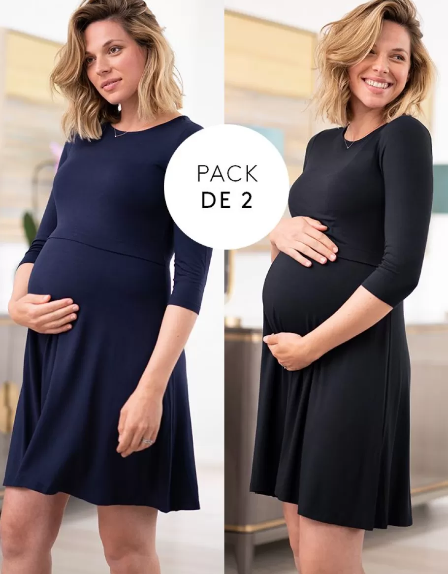 Discount Seraphine Vestidos Premama Y Lactancia - Pack De Dos